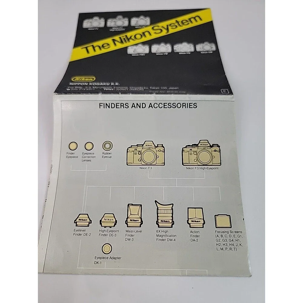 Original The Nikon System Guide - Excellent